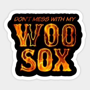 Woo Sox Sticker